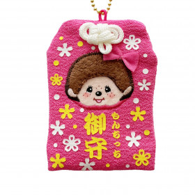 Monchhichi 粉色御守卡片套